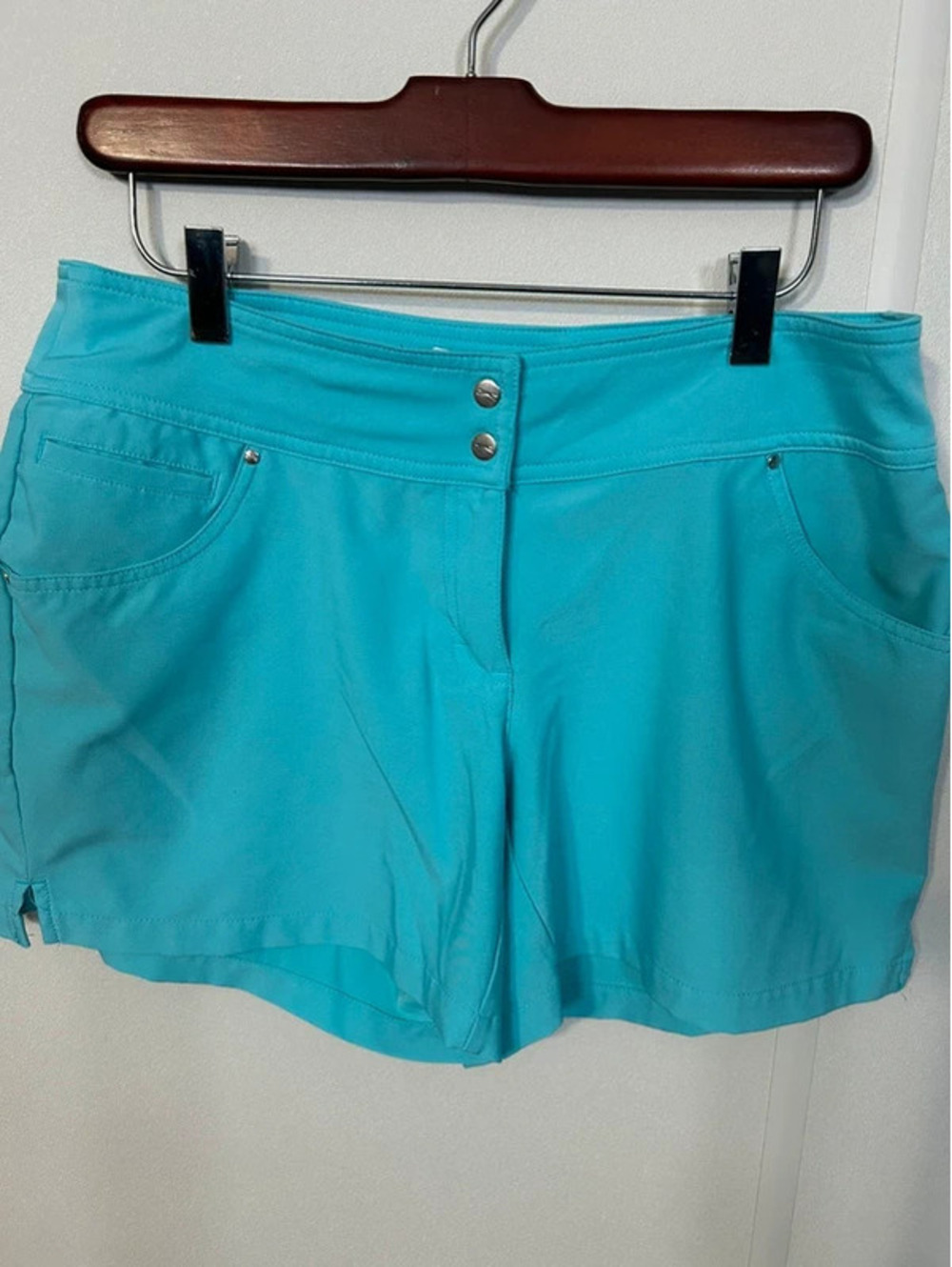 Slazenger Golf Shorts Women’s Size 6 Turquoise Teal Athletic Performance